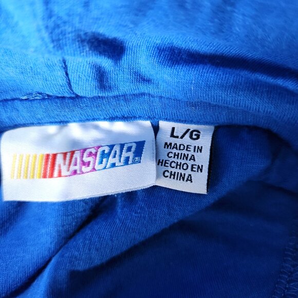 Nascar Tony Stewart #14 Men’s Pull Over Fleece Hoodie Blue New Size Large - Picture 9 of 10